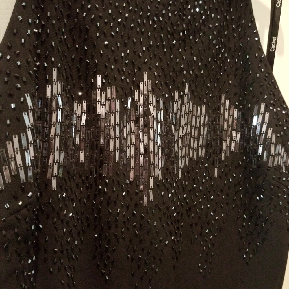 Cachet black maxi spaghetti strap dress - Picture 5 of 14